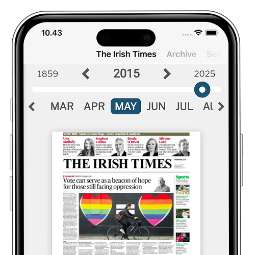 The Irish Times Archive on iPhone